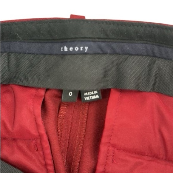 Theory suit blazer dress pants burgandy career business blazer sz 2 pants sz 0 - Picture 11 of 16